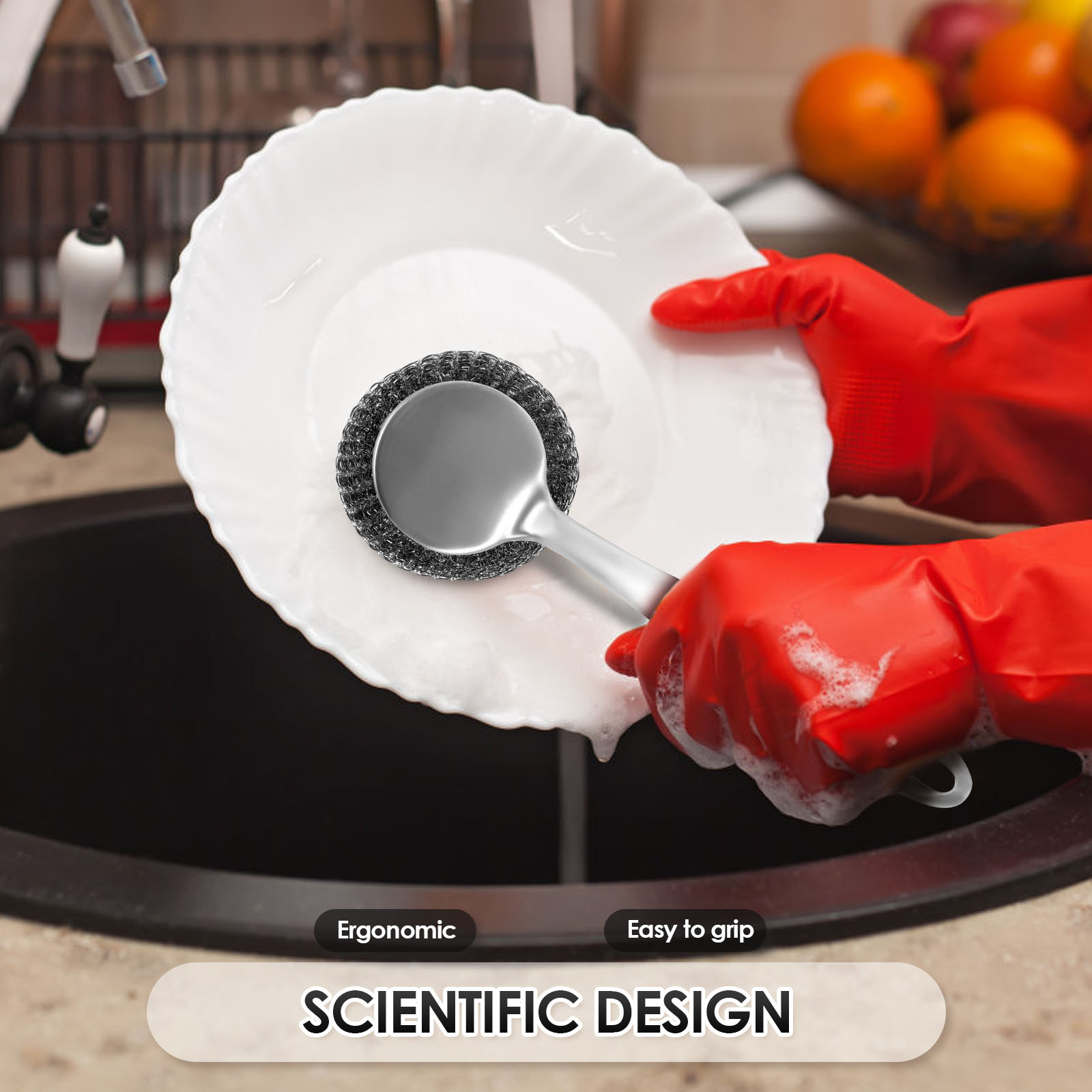 5/10 Stuks Staaldraad Bal Pot Borstel Lange Steel Keuken Gerechten Scrubber Sterke Decontaminatie Roest Verwijderen Gebruiksvoorwerpen Schoonmaken tool