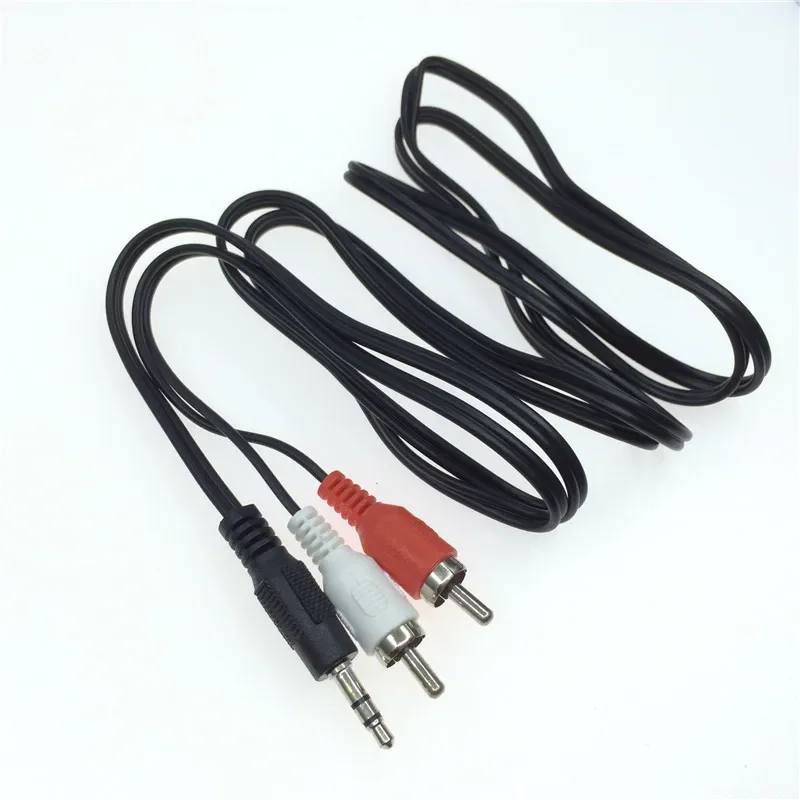 3,5mm Stereo-Stecker ein 2rca Phono-Stecker Audio--AV-Video-Kopfhörer Adapter Anschluss Kabel Kabel Kabel Auto Kabel Splitter