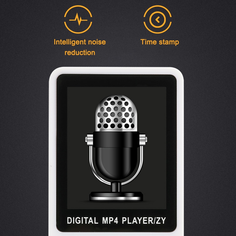 70 Hours Playback MP3 MP4 Lossless Sound Music Player FM Recorder TF Card Portable