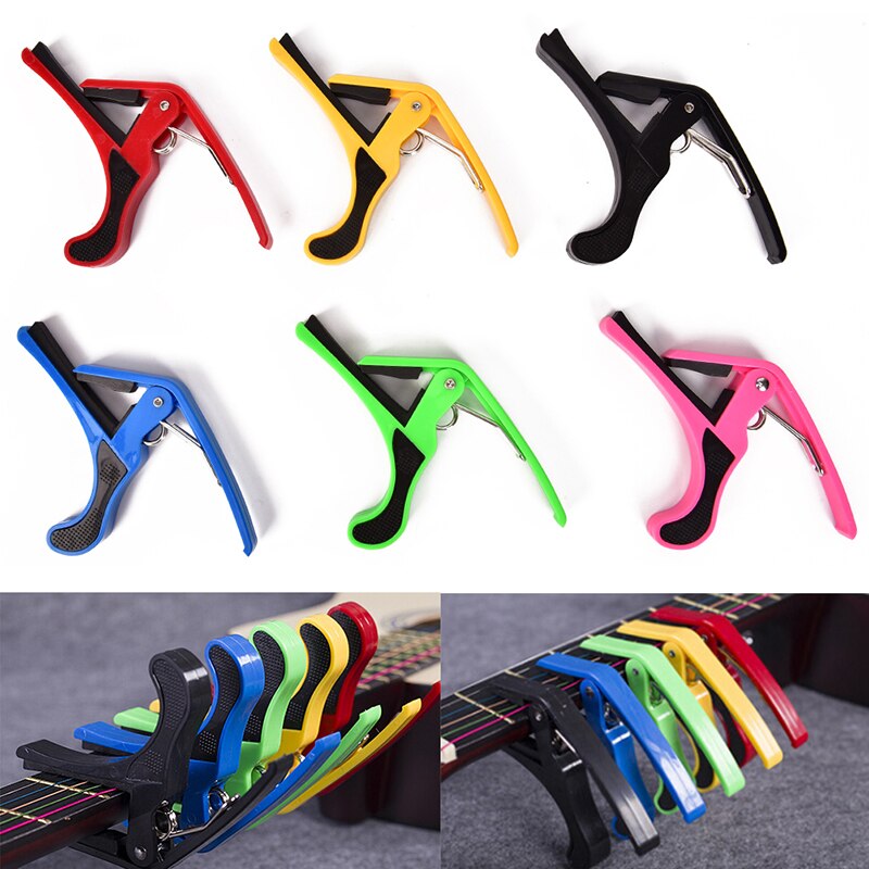 1PCS 6 Colors Key Acoustic Classic Guitar Capo For Tone Guitar Capo Quick Change Clamp
