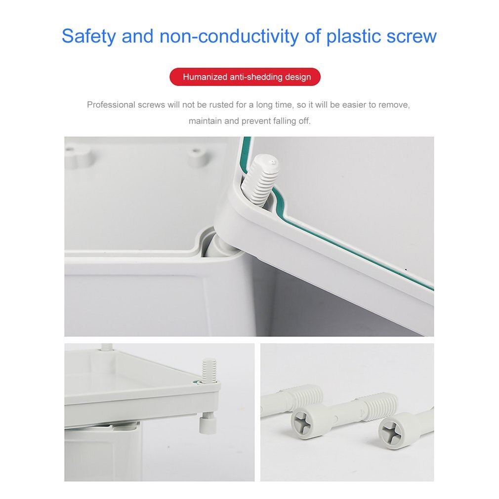 Boîtier de boîtier en plastique projet électronique boîtier d'instrument étanche boîte de projet électrique boîtier de jonction extérieur