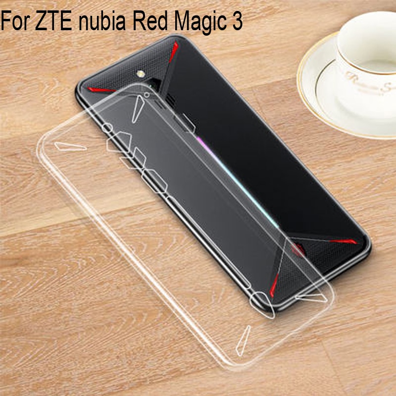 Transparent Clear Protective For ZTE nubia Red Magic 3 NX629J Ultra Thin Slim Soft TPU Silicone Cover Case For RedMagic3 NX629J