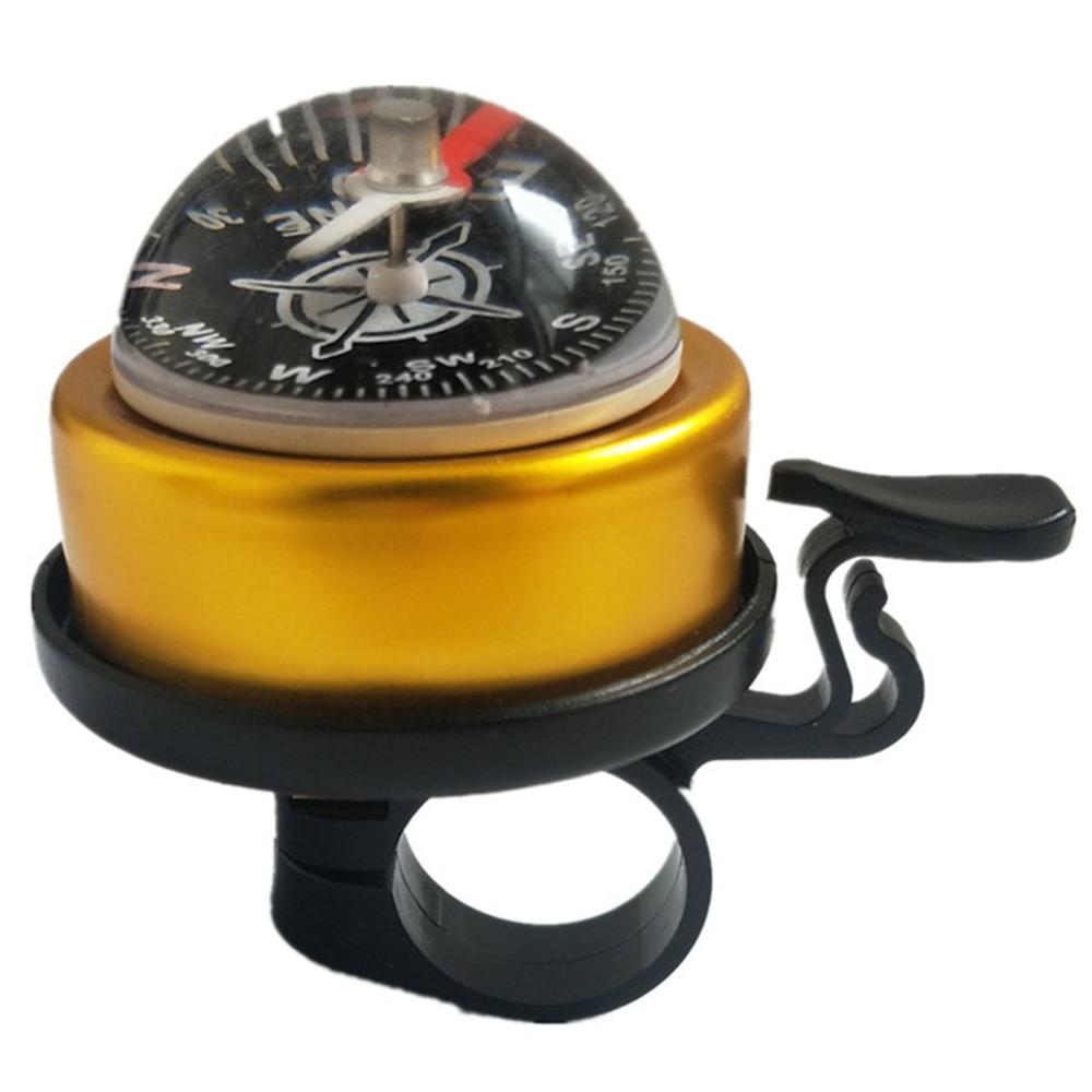 1 Pcs Mountain Bike Compass Large Hemisphere Bell Compass Bell Mountain Bike Guide Bell Riding Equipment: Dark Grey