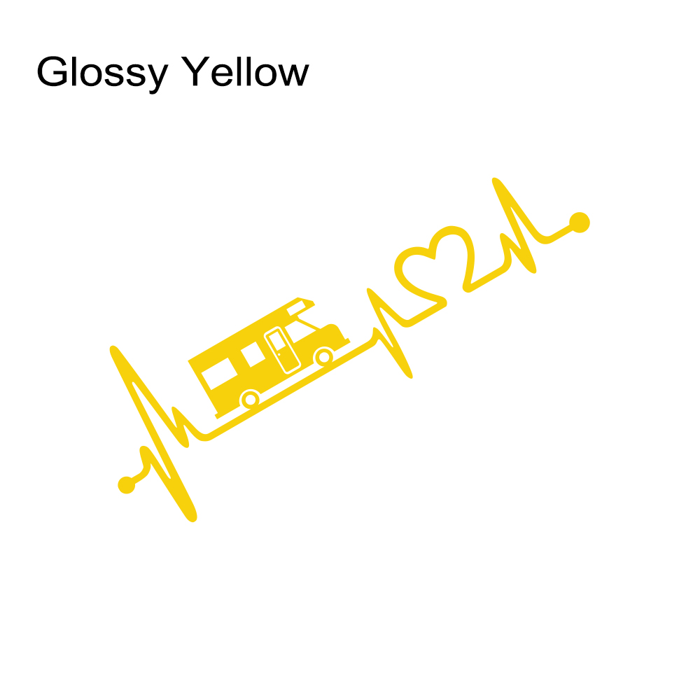 Pegatinas de vinilo de rayas para autocaravana, caja de caballos, caravana, RV, accesorios para coche, calcomanías gráficas de decoración de electrocardiograma: S / Azul