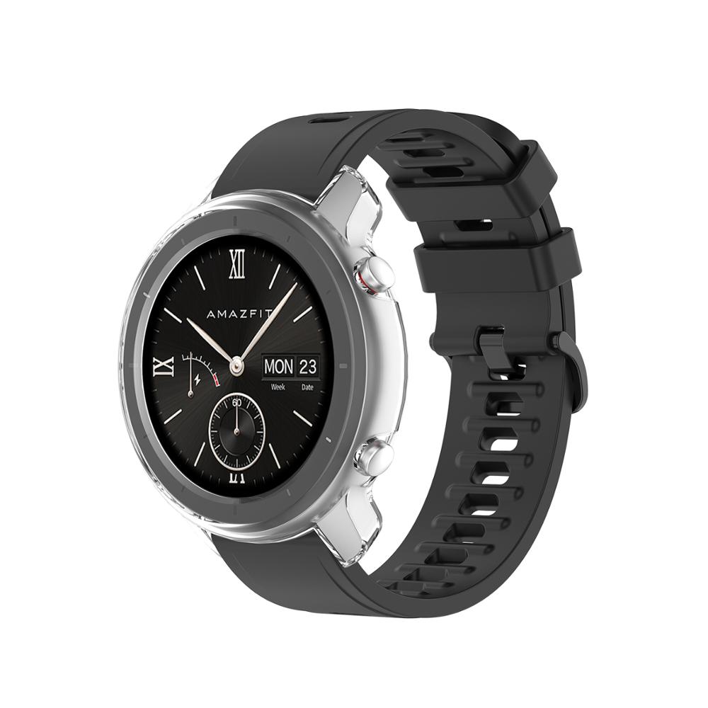 TPU Soft Cover For Amazfit GTR Protective Case Shell For Xiaomi Huami Amazfit GTR 47mm & 42mm Smartwatch Cases Protector Sleeve