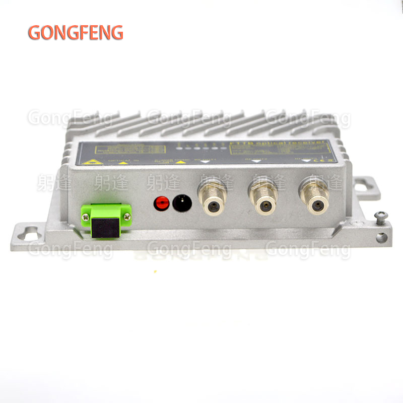 Receptor óptico FTTB CATV, mininodo de Control óptico AGC, receptor ultrabajo-23DBM con WDM, salida de alto nivel, precio bajo,