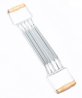 Suzakoo Detachable Spring puller tension-er chest ex-pander Exerciser fitness equipment wooden handle exercise muscle device