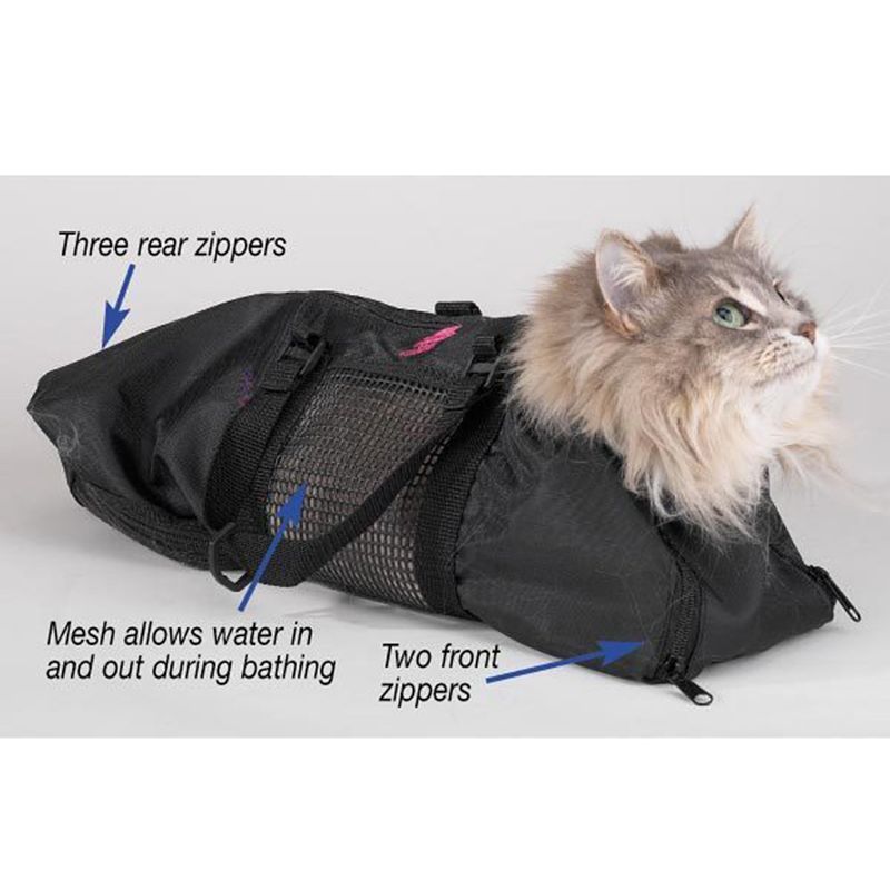 Multipurpose Cat Grooming Bag Durable Cat Restraint Carrier Bag Muzzle Bathing Nail Cut Cleaning Beauty Pet Supplies Storage Sac