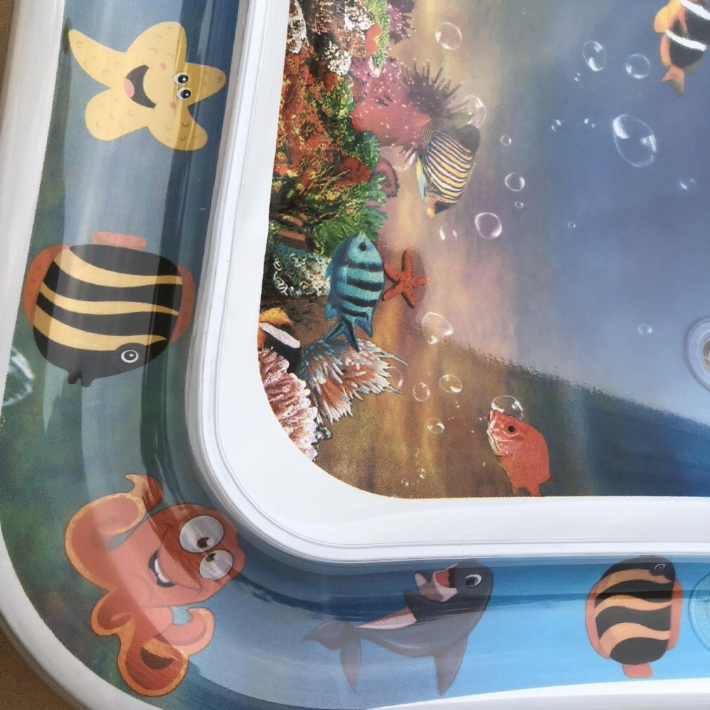 Cool Pvc Baby Opblaasbare Water Spelen Mat Klopte Pad Baby Water Kussen Pad Tummy Time Activity Center Water Kussen