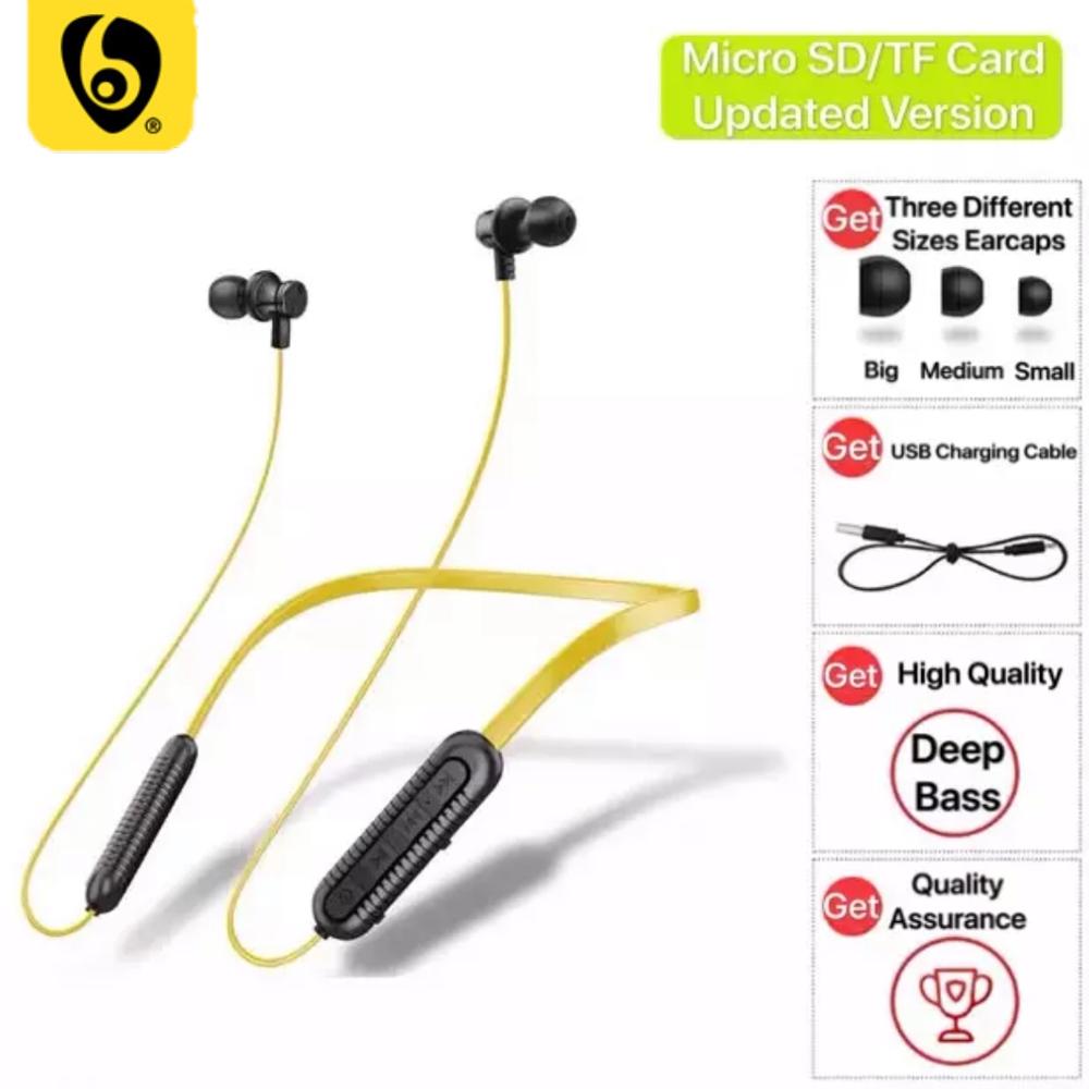 OVLENG S19 Wireless Bluetooth Earphones Sport Neckband Earbuds with Microphone as MP3 Player Walkman Handsfree for Smart Devices