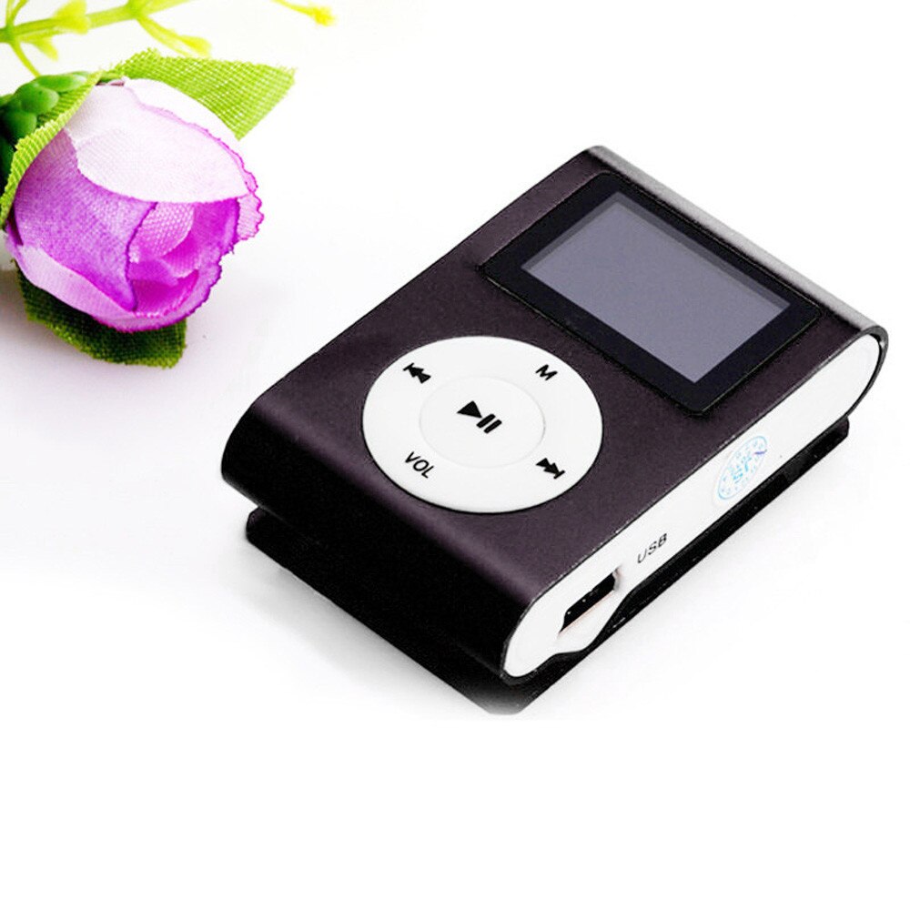 Mini USB Clip MP3 Speler Lcd-scherm 32 gb Micro SD TF Card Draagbare MP3 Mini Clip MP3 speler waterdichte sport mp3 YE12.10