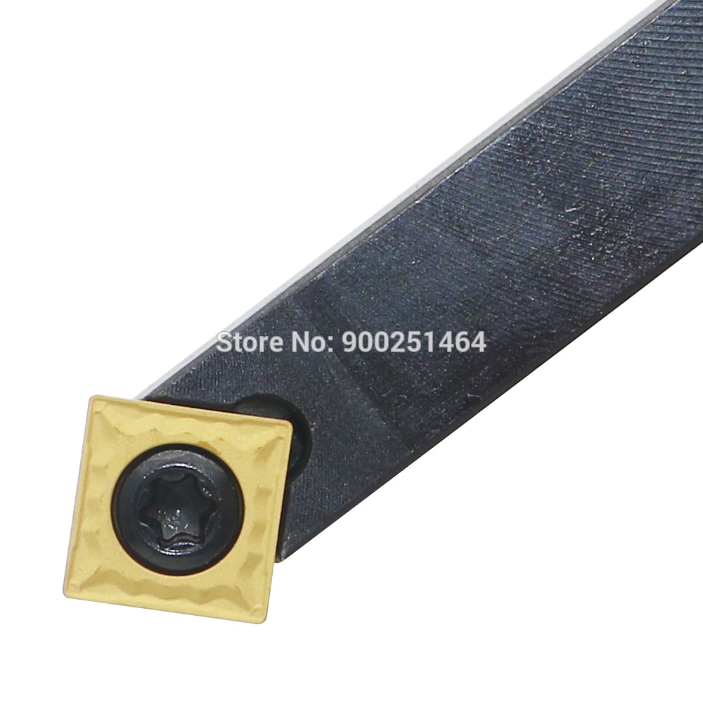 CNC Lathe Tool Holder, SSDCN1010H09(10mm)Right, with Three SCMT09T304（31.51）Square Carbide Blades.45 degree chamfer turning tool