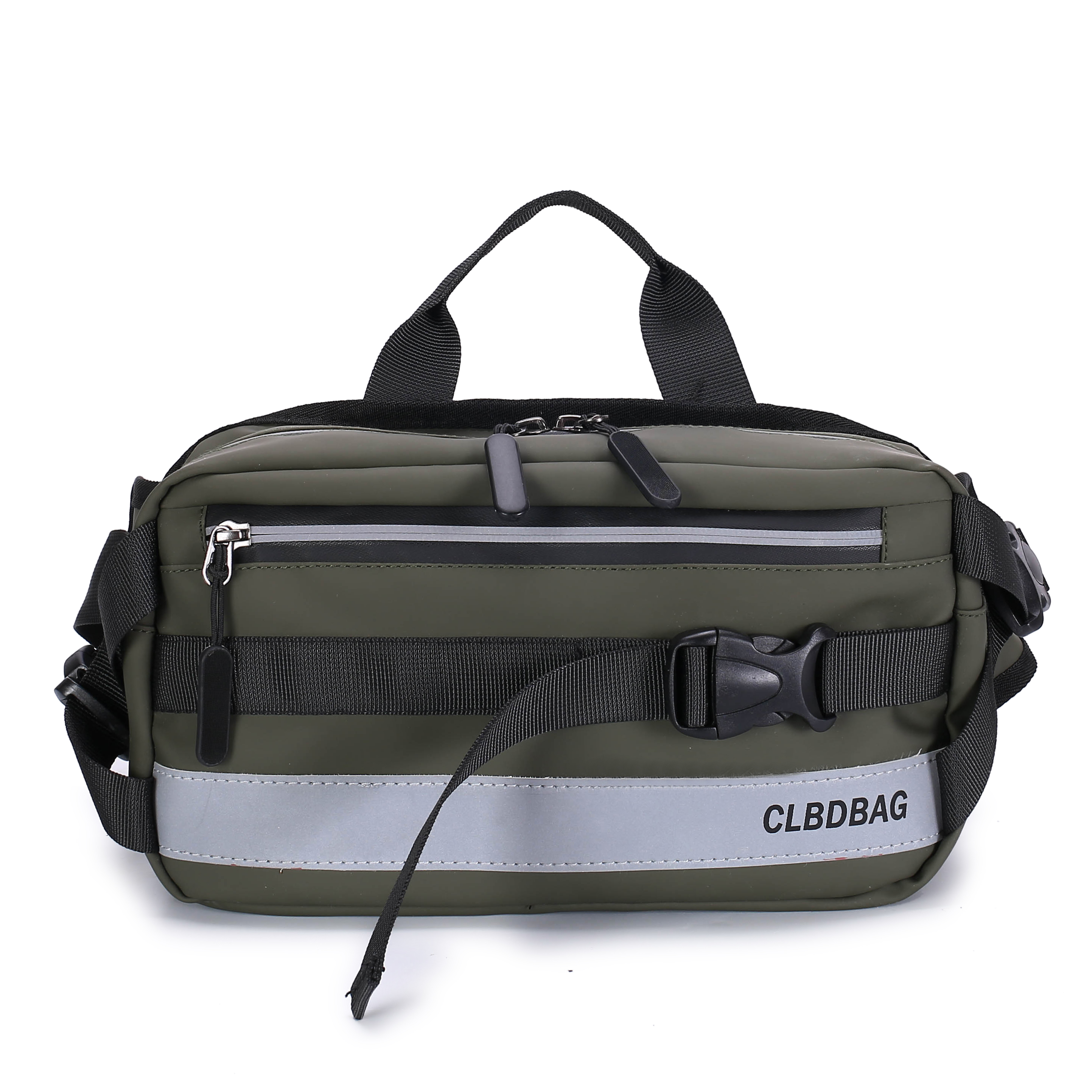 Reflektierende gürteltasche für damen, wasserdichte hüfttasche, herren-bauchtasche, reise-umhängetasche, brusttasche, unisex-hüfttasche: Grün