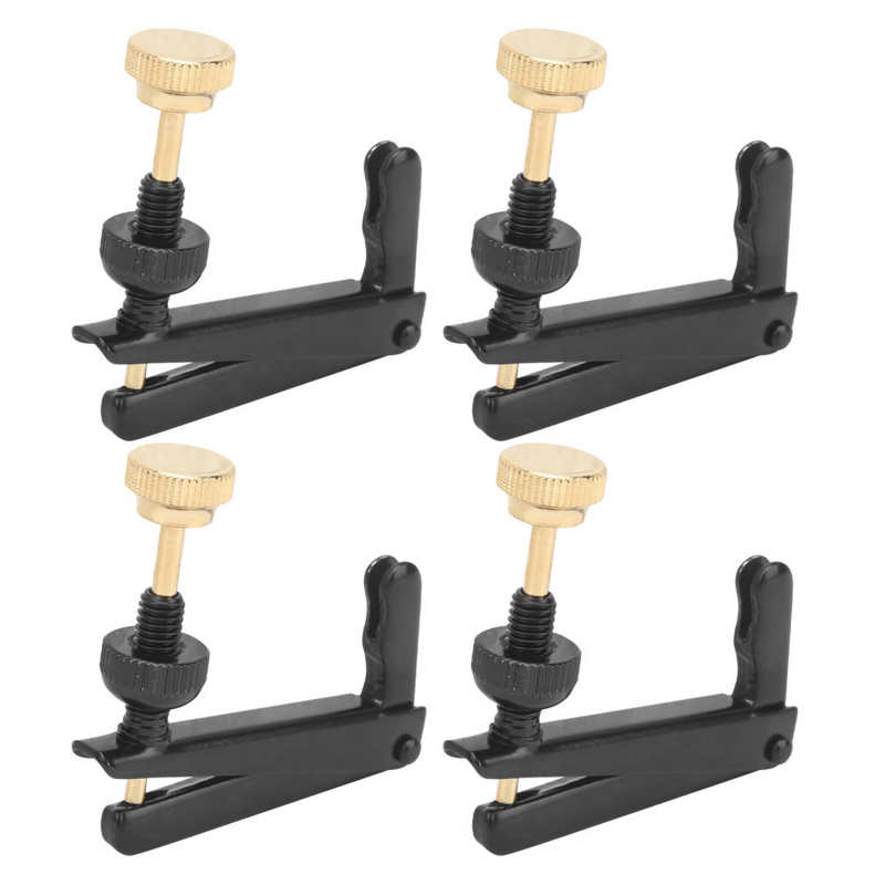 4 Stuks Cello Fijnstemmers 3/4-4/4 Cello Fijnstemmers Vervangende Onderdelen String Instrument Accessoires: Black