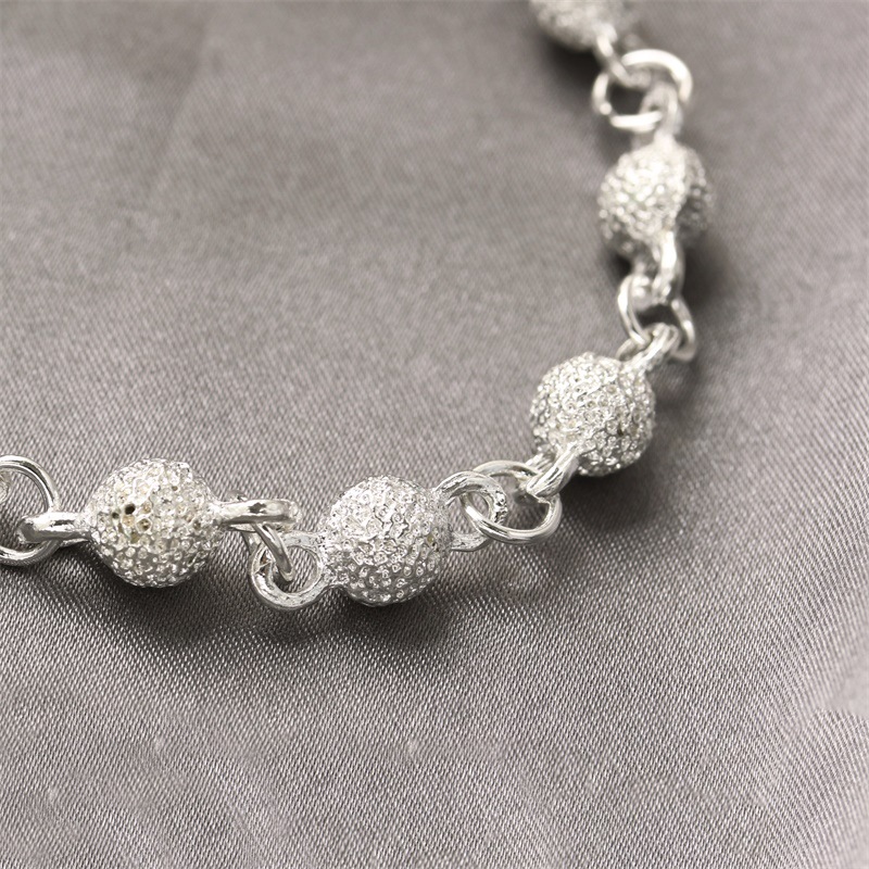 2021 New fashion harajuku braccialetti regolabili semplici perline placcate argento per decorazioni per ragazze accessori bracciale sulla gamba