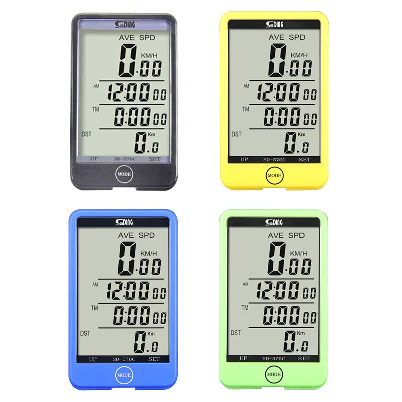 Sunding Wireless Cycling Computer Touch Screen Speedometer Bike Accessories Waterproof Bicycle Odometer Thermometer Stopwatch