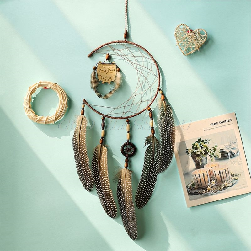 Metal Dream Catcher Moon Hoop for DIY Handmade Dreamcatcher Macrame Material Accessories Crafts