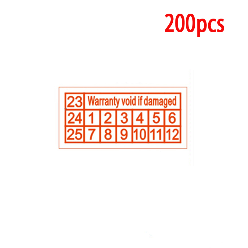 Gwarancja naklejka ochronna 40*20mm zabezpieczająca pustka zabezpieczająca naklejki na etykiety jednorazowa naklejka zabezpieczająca przed podrabianiem: żółty