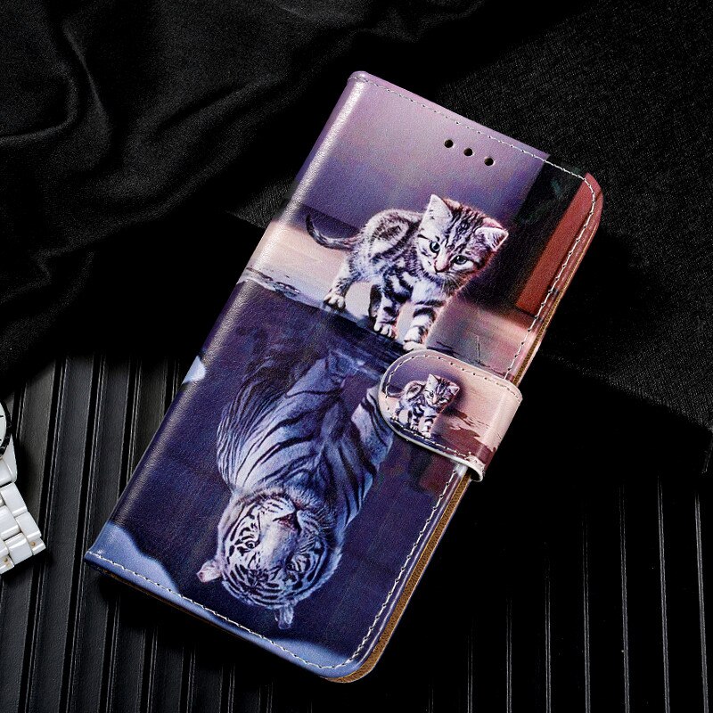 Til doogee  x90 etui blomst læder fundas flip etui til doogee  x90 x90l bagside coque print stand bog kuffert coque: Doogee  x90 / B8