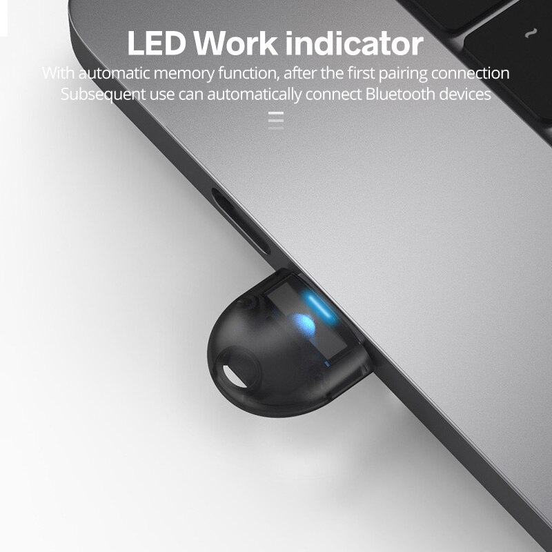 Bluetooth 5.0 Adapter Mini Usb Bluetooth Transmitter for Pc Computer Receptor Laptop Earphone Audio Printer Data Dongle Receiver