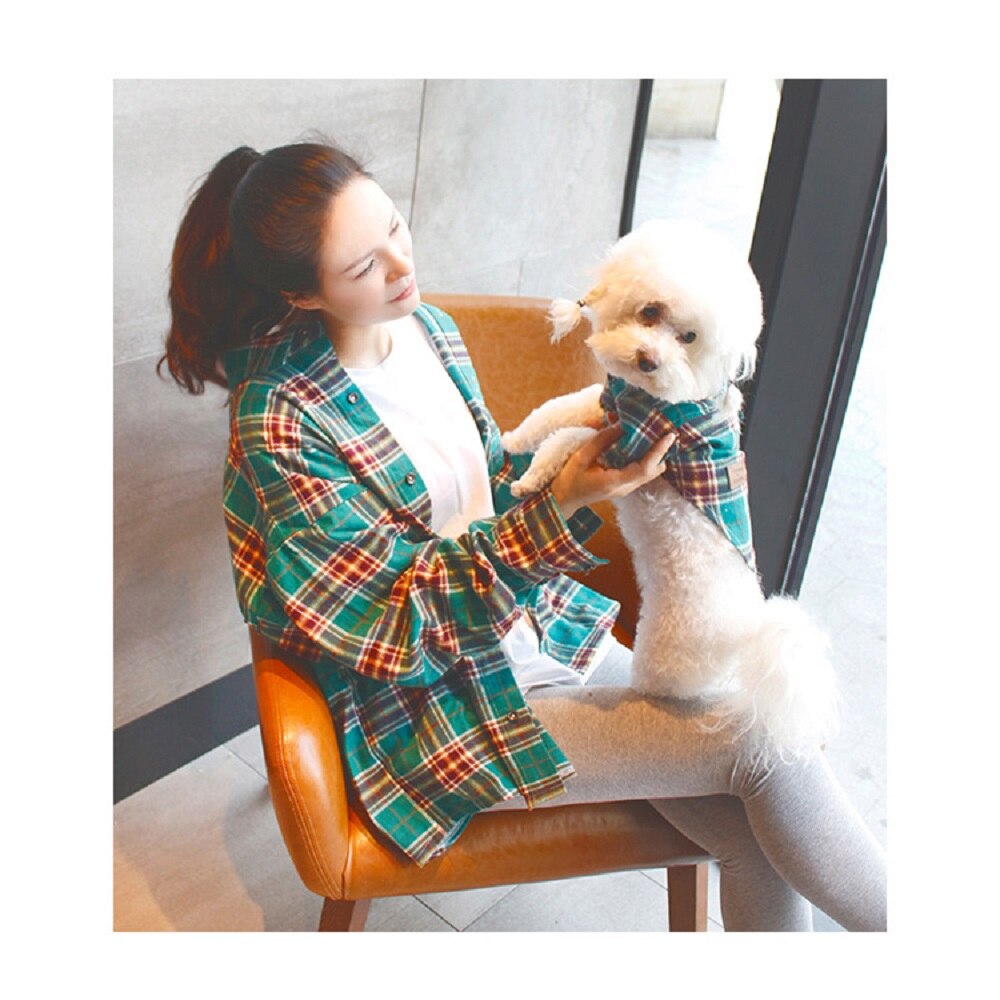 Pet Human Apparel Matching Dog And Owner Clothes: green / XS