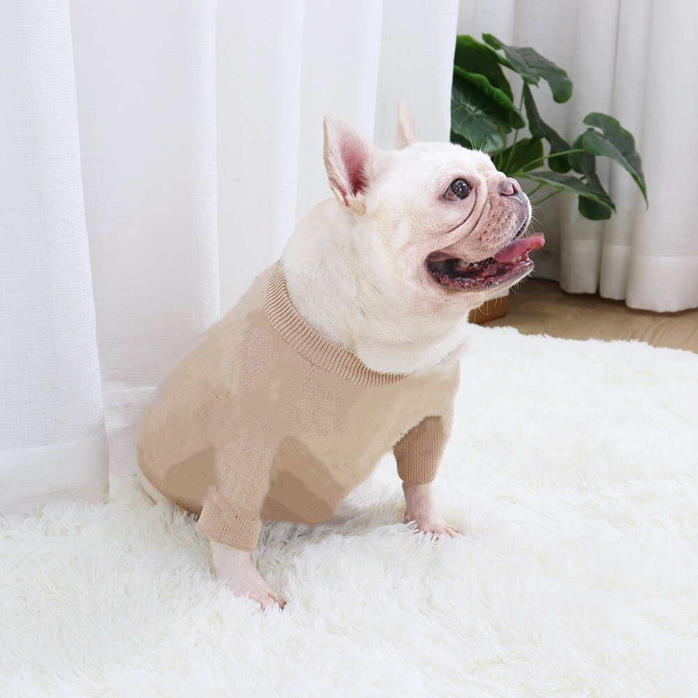 Fransk bulldog vinter varm sweater hundetøj hættetrøje jakke frakke til små mellemstore hunde chihuahua kostume lac 32