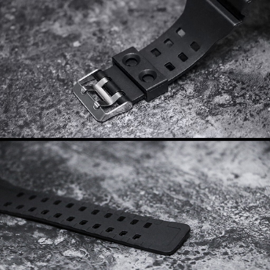 Wasserdicht männer Junge LCD Digital Stoppuhr Datum Gummi Sport Armbanduhr Kühle Licht Männer Sport Uhr hoch-ende Silikon