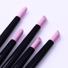 1 pc dobbelt-endede kvarts scrubs negle neglebånd pusher sten pen gryn død hud remover trimmer negle kunst plejeværktøj