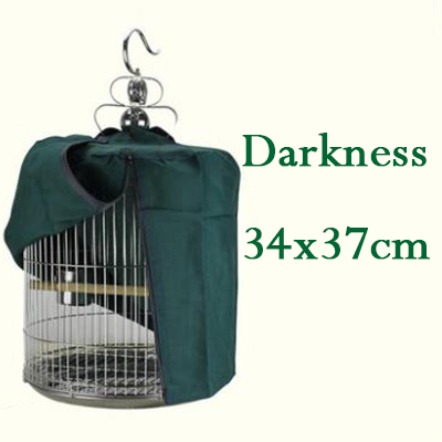 Dikke Duisternis Ademend Vogelkooi Cover Voor Myna Spruw Parkiet Papegaai Winddicht Anti-Interferentie Kooi Cover: cage cover34x37cm