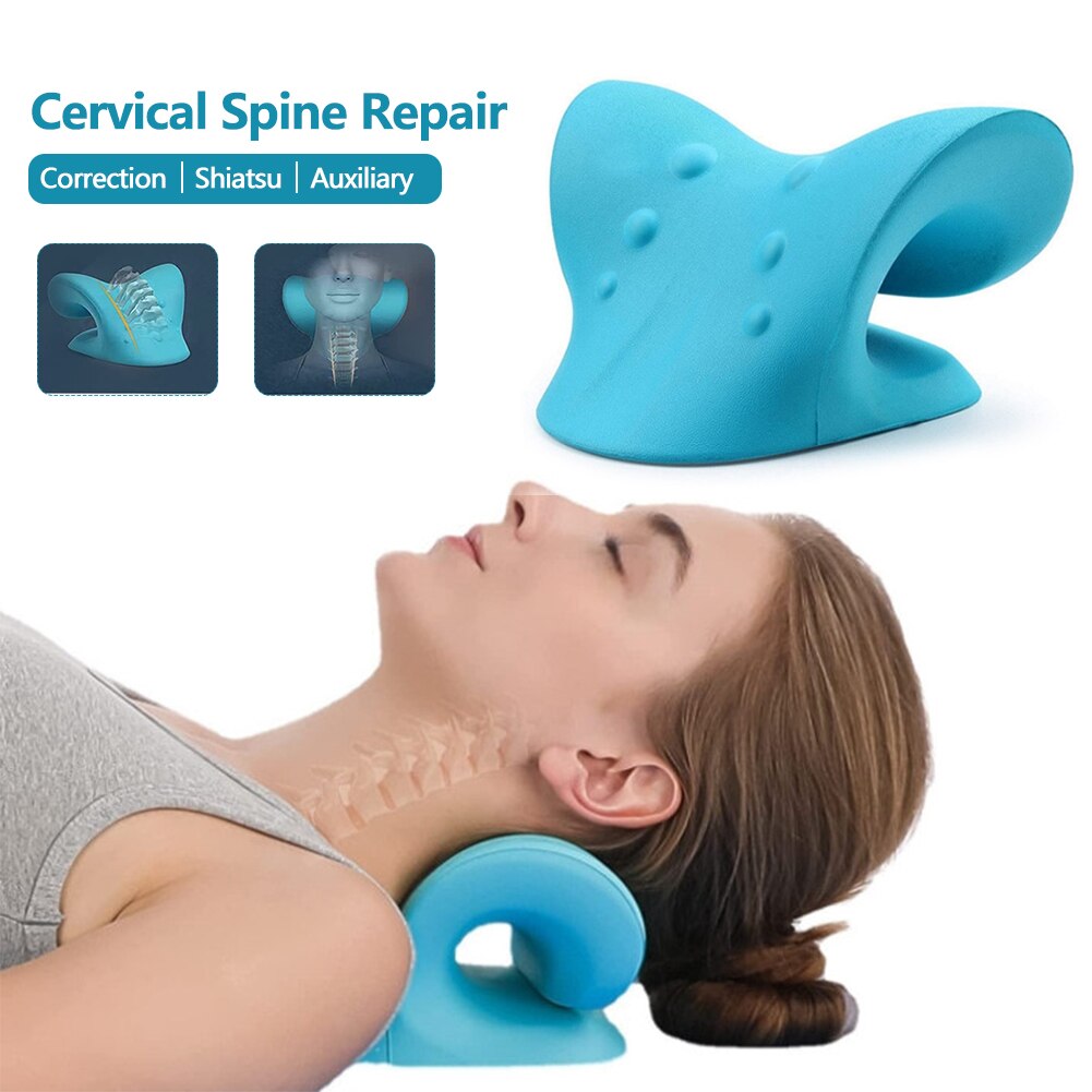 Neck Support Tension Reliever Neck Shoulder Relaxer Red Releases Muscle Tension Relieves Tightness Soreness Theraputic