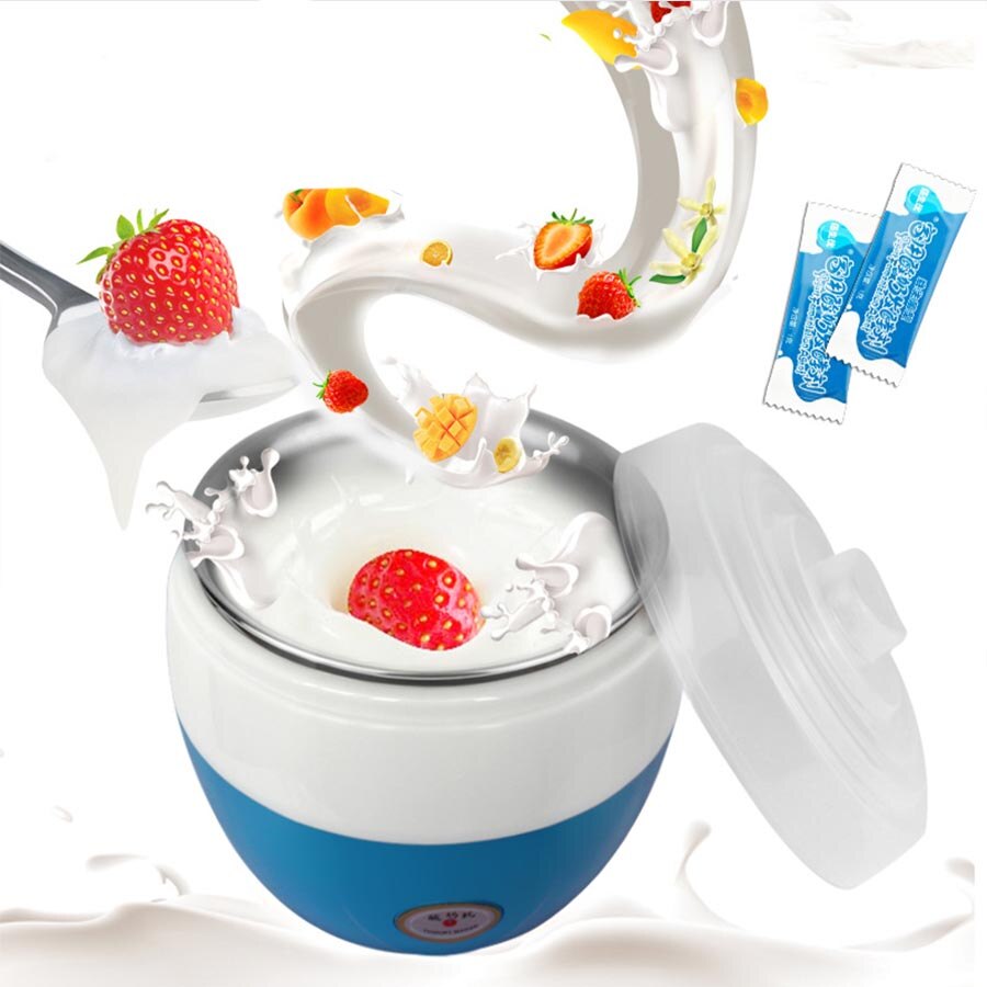 Elektrische Yoghurt Maker Multifunctionele Automatische Plastic of Roestvrij Staal Liner Yoghurt Maker Mini Automatische Thuis Yoghurt Machine