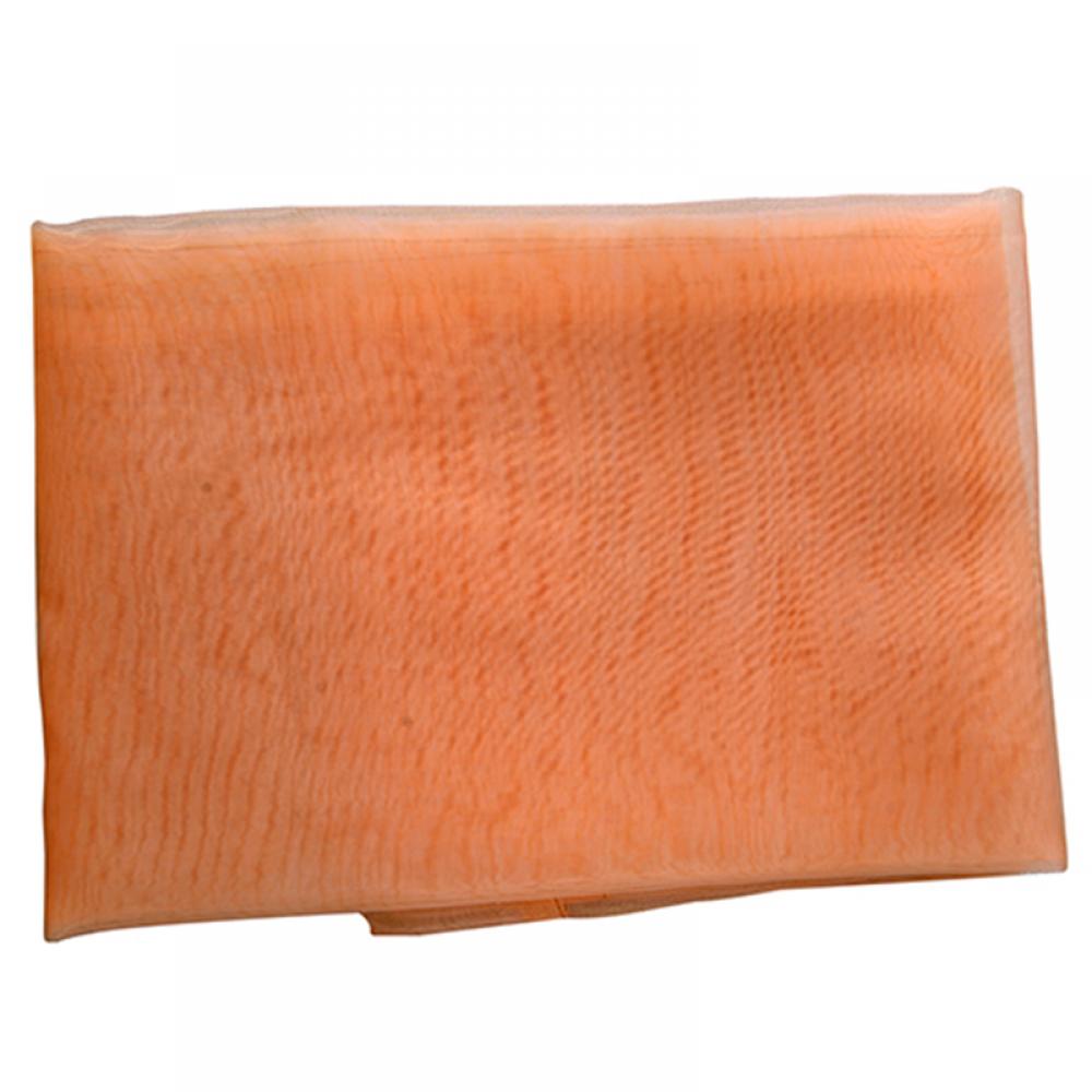 Glasgarn transparent fönsterkappa ren färg sovrum hem bröllop vardagsrum sovrumsfönster voiles tyllgardin på stång: Orange