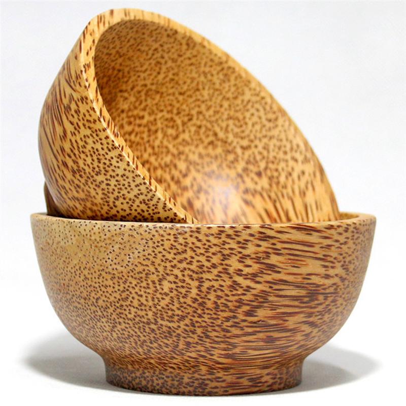 Natural Coconut Wooden Bowl Wooden Bowl Soup Bowl Rice Bowl Food Container