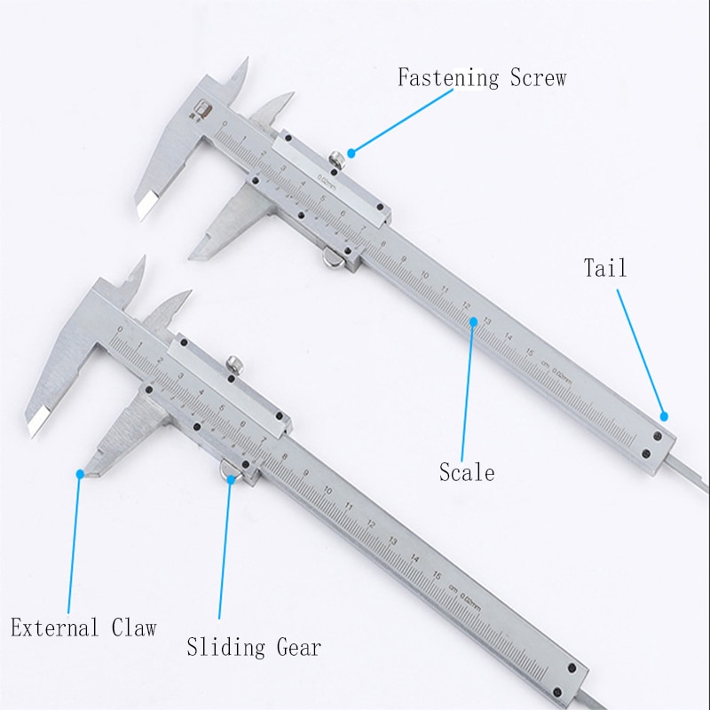 Vernier caliper 0-150mm 0-200mm 0-300mm 0.02mm hig... – Grandado