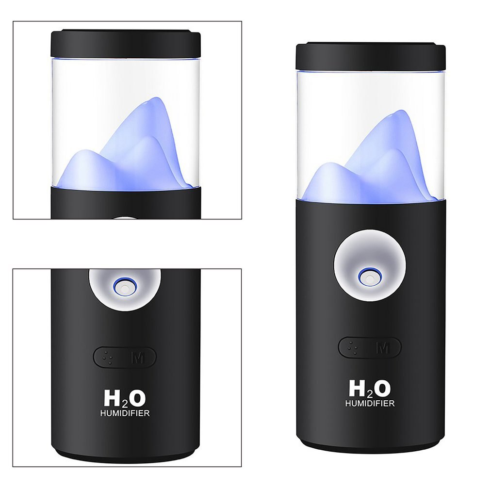 Usb Opladen Roterende Luchtbevochtiger 130 Graden Schudden Hoofd Verstuiver Grote Capaciteit Ultrasone Purifier