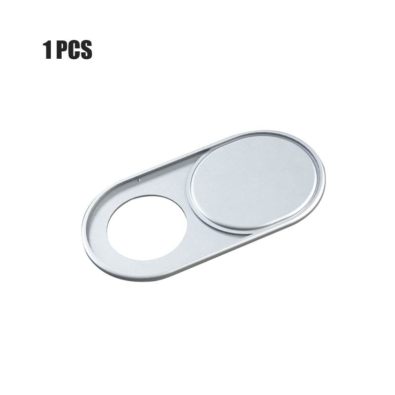 Für Laptops PC Macbook praktisch Tablette Webcam Abdeckung Anti-gucken Schutz Kamera Abdeckung Mini Ultra-Dünne Privatsphäbetreffend aufkleber Schieberegler: 1Stck Silber-