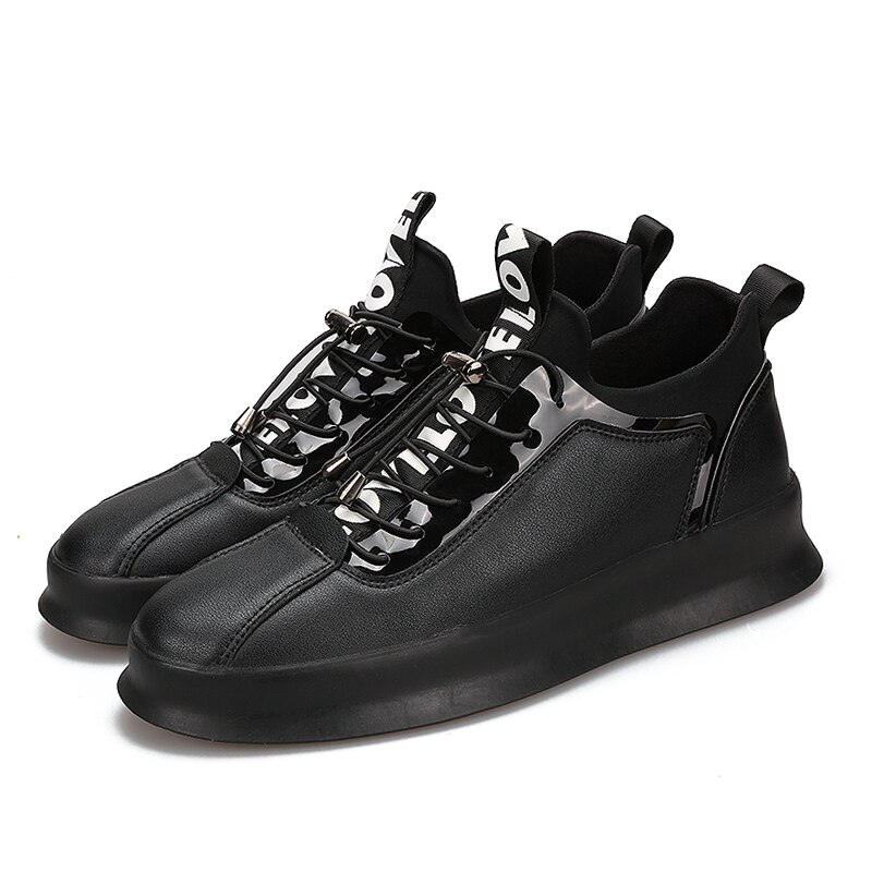 Chaussures de sport de skate pour hommes de de printemps masculine basique talon plat à lacets planche à roulettes en plein air Sneaker