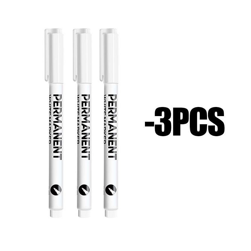 1/3/6 szt. Białe Markery Pisaki Akrylowe robić Malowania Kamieni Ceramiki Szkła Opon Metalu Płótna Wodoodporne Malowanie Białe Markery: żółty