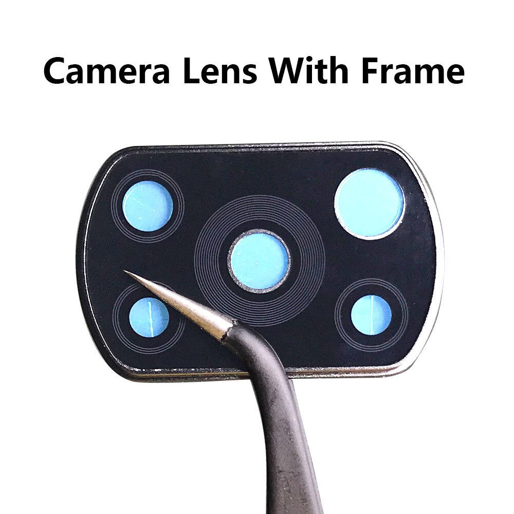 Voor Xiaomi Poco M3 X2 F2 Pro F3 Real Terug Camera Glazen Lens Met Lijm Lijm Zieker + Frame Houder voor Xiaomi Poco X3 Nfc F1