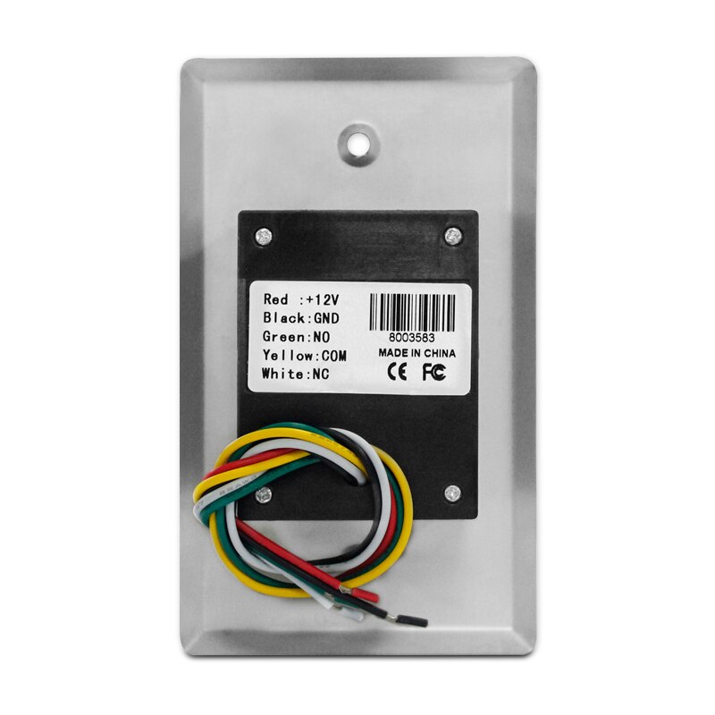 Stainless Steel No Touch Door Push Button Sensor Infrared Exit Button Emergency LED Release Switch For Access Control System