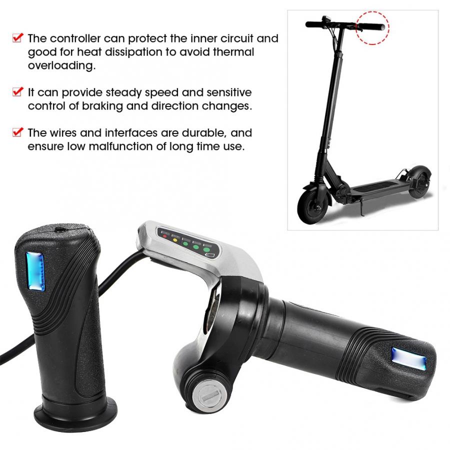 24V 500W Motor Brushed Controller Doos met Gashendel voor Elektrische Fiets Scooter E-Bike Snelheidsregelaar ev accessoires