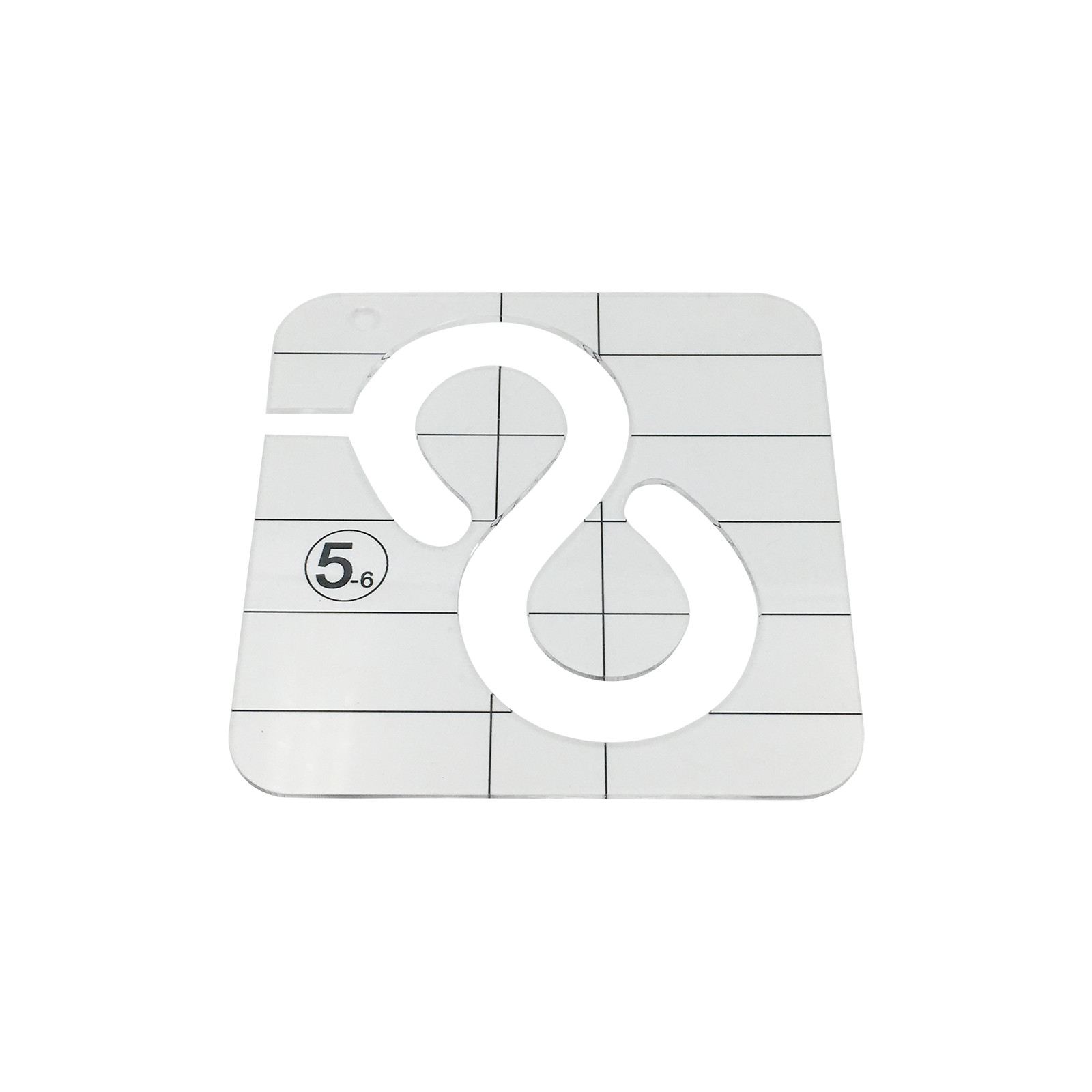 25# Free Motion Quilting Template Series With Quilting Frame For Domestic Sewing Machine Ruler Household Sewing Accessory: E