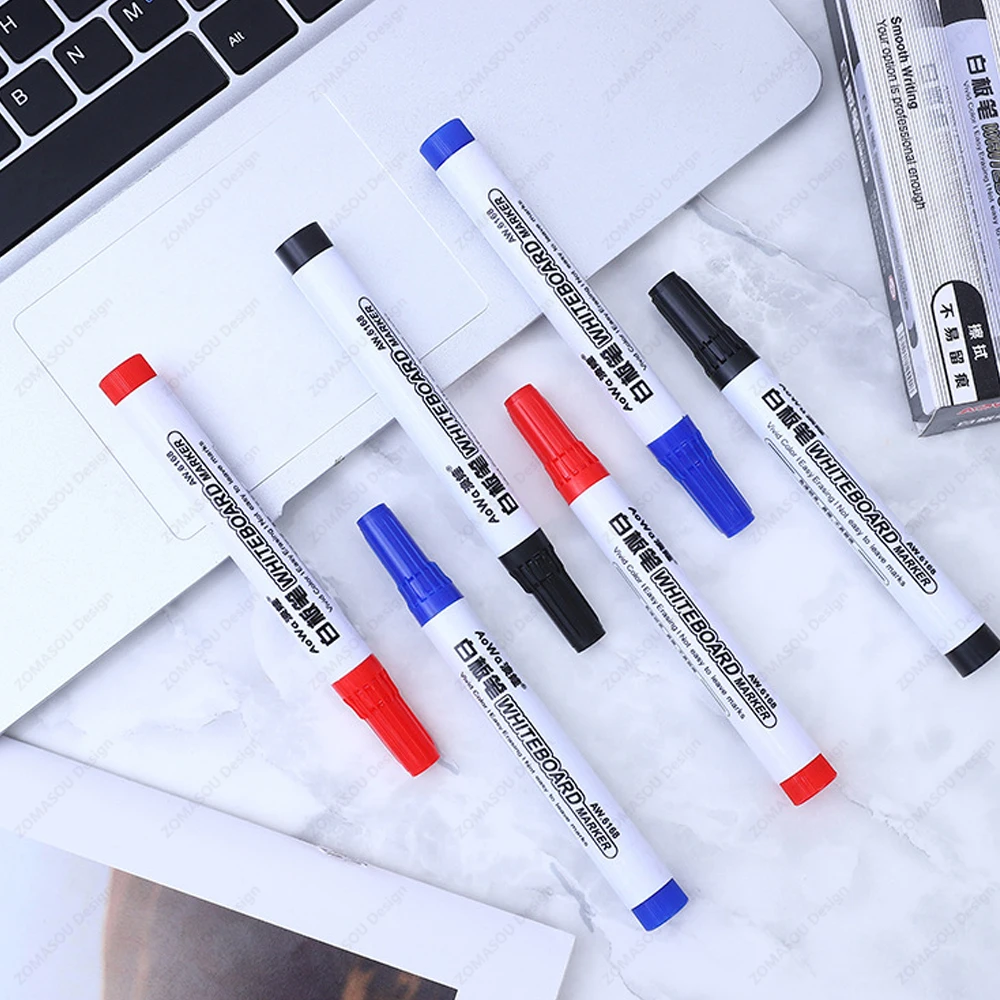 100-1pcs Erasable Whiteboard Marker Pen Teaching Chalk Blackboard Marker for Ceramics Glass Office School Art Stationery