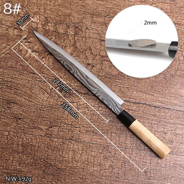 RSCHEF Japanese stainless steel sharp knives knives kitchen knives advertising: 8