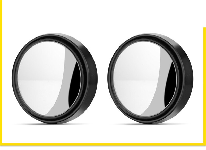 2 mini espejos retrovisores para coche, pequeños y redondos, visión grande, asistencia de marcha atrás, punto ciego, 360 giratorios