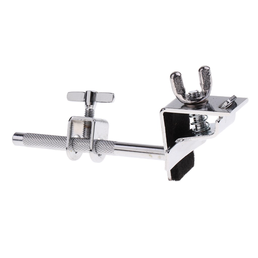 Practical Metal Bass Drum Cowbell Clamp Hoop Bell Mount DIY for Drum Player
