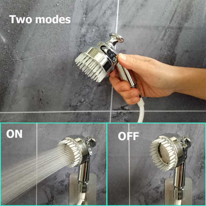 Zloog Beauty Salon Shower Head High Pressure Faucet External Short Showerhead with Comb