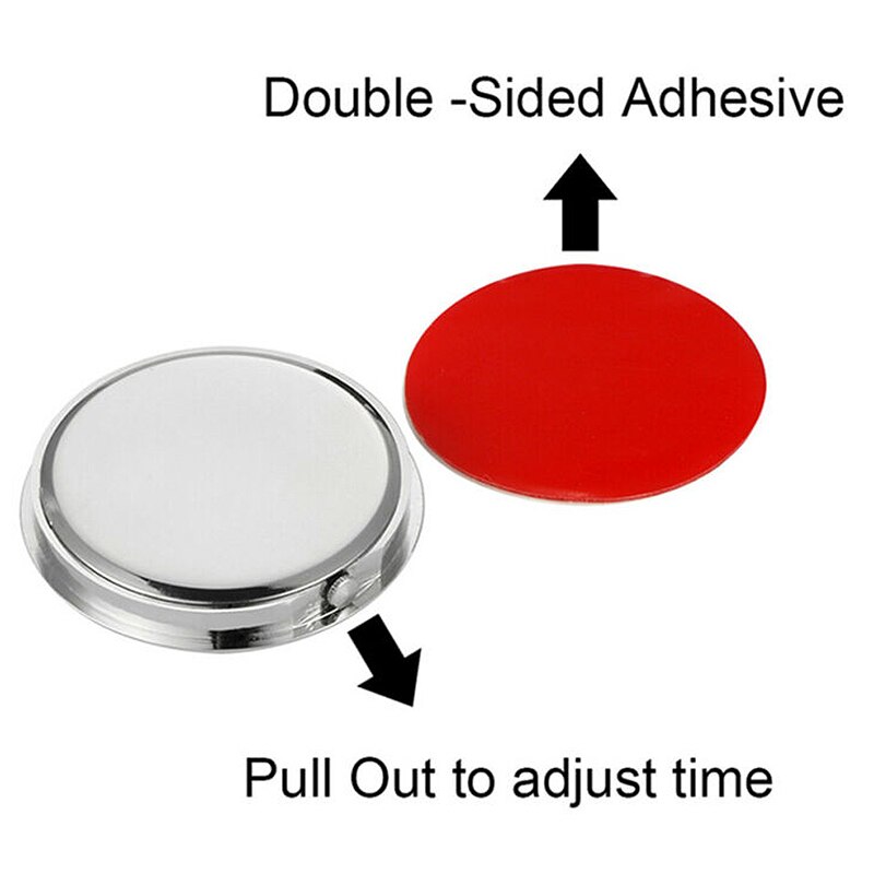 Car Clock Car Clock Luminous Mini Automobiles Internal Stick-On Digital Watch Mechanics Quartz ClocksAutomotive Styling Accessor