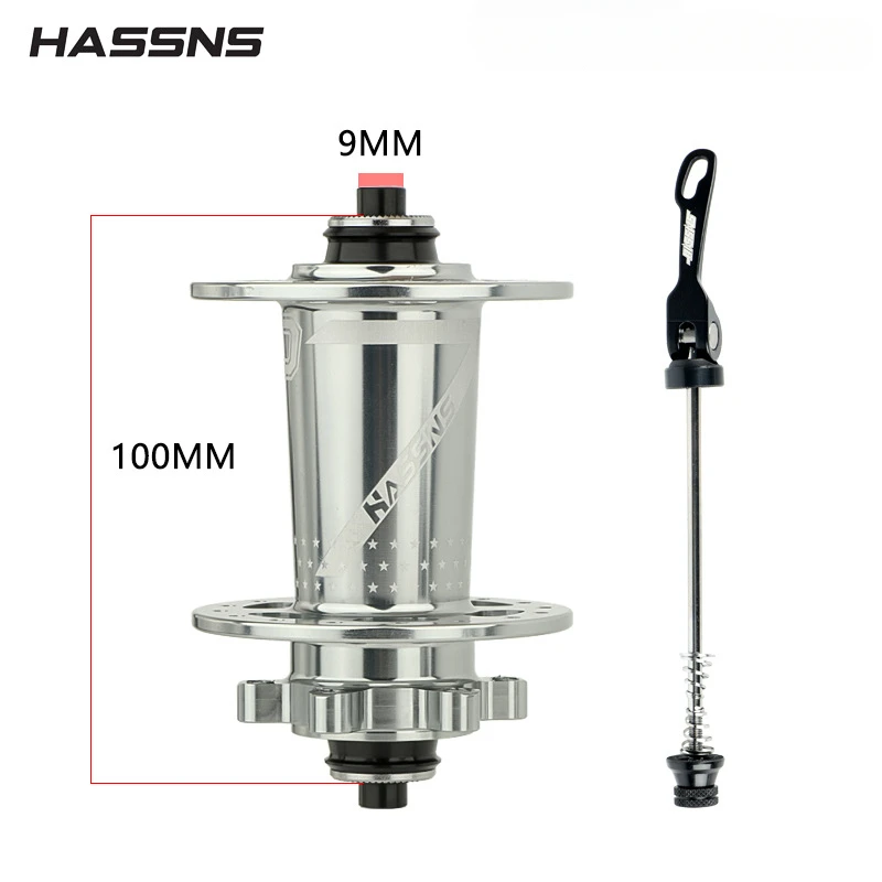 HASSNS PRO7 Bicycle Hub 7/8/9/10/11/12 Speed 6 Pawl Disc Brake Hubs 32 Holes Mountain MTB Bike For SHIMANO HG: light yellow