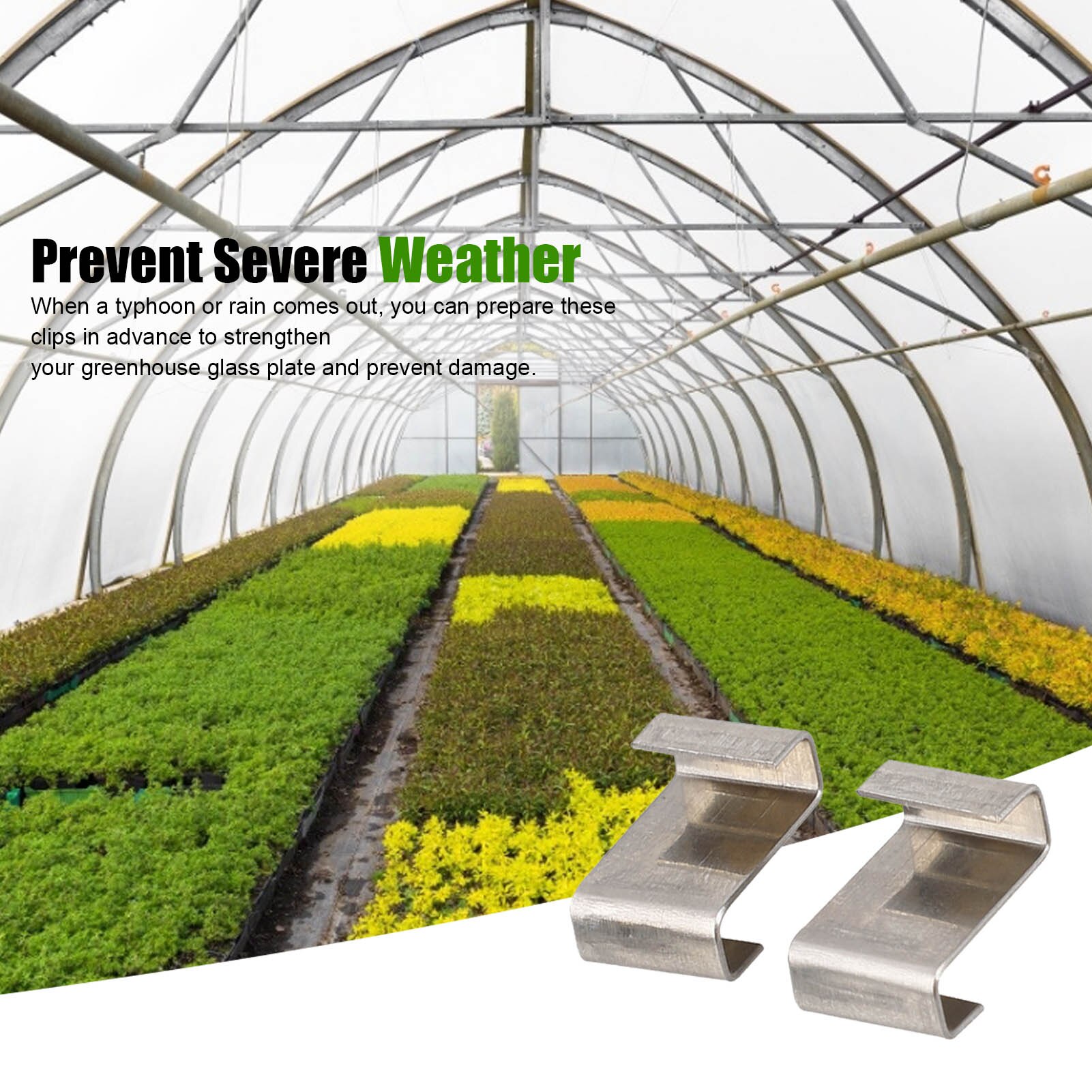 30Pcs Stainless Steel Z-Type Metal Glazing Greenhouse Glass Overlap Clips Fixing Clamp Tool Greenhouse Fixing Tool